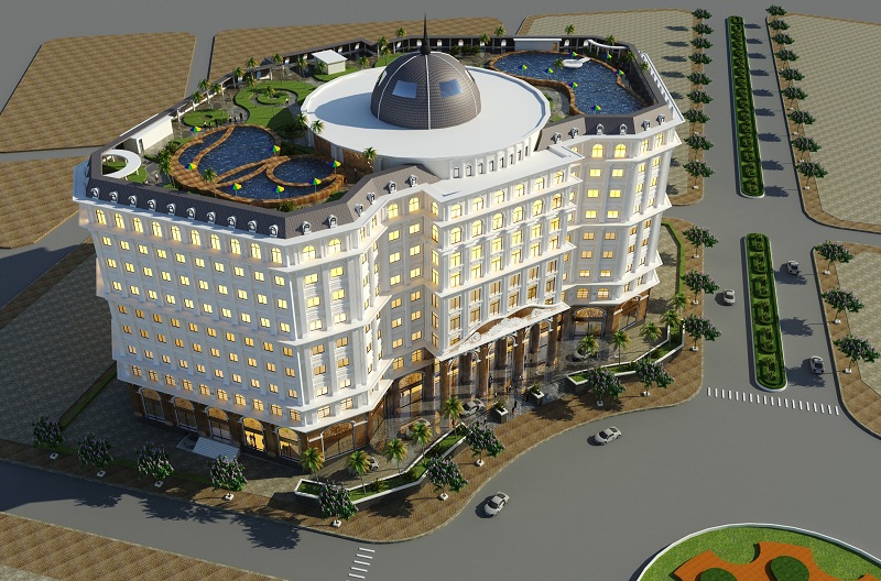 Phối cảnh trung tâm thương mại dự án Từ Sơn Garden City Nam Hồng