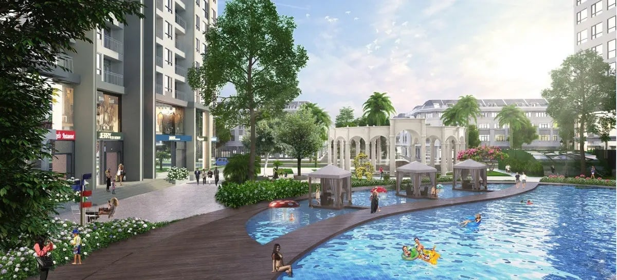 Phối cảnh tiện ích nổi trội tại nội khu dự án