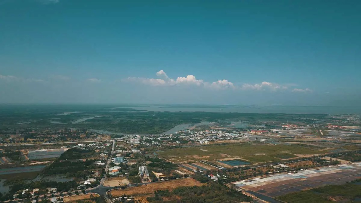 Hình ảnh toàn khu nhìn từ trên cao