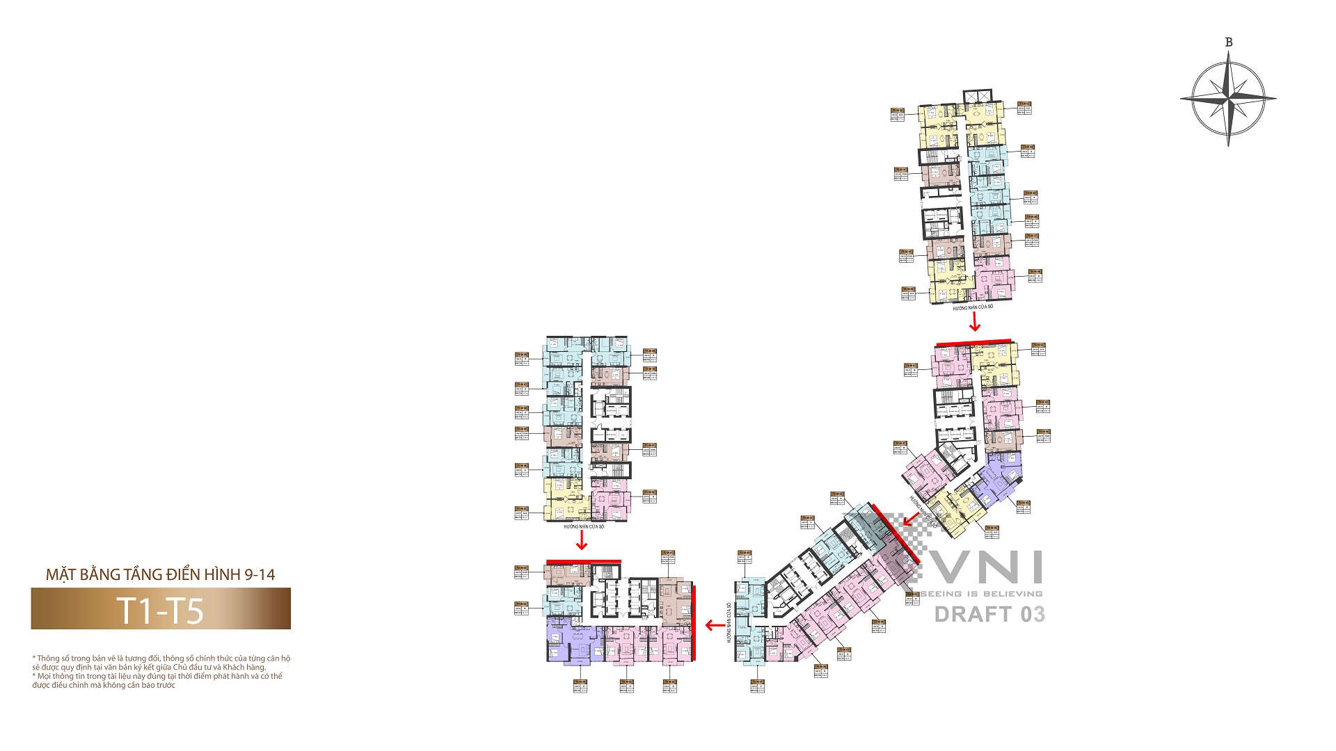 mặt bằng dự án sun grand marina town tầng 9-14