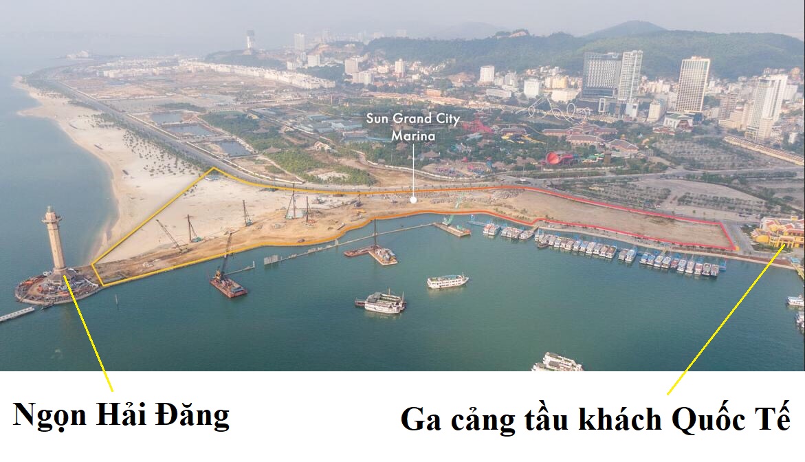 vị trí dự án sun grand marina town bãi cháy hạ long