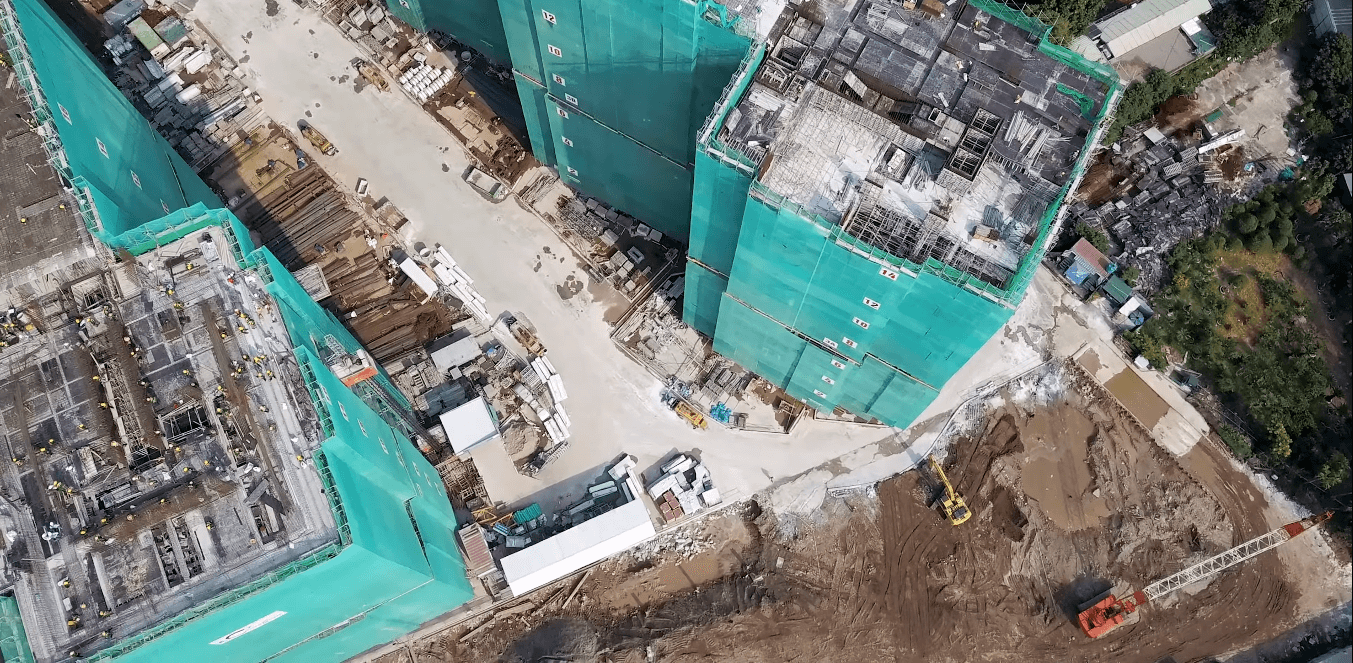 Công trường rất gọn gàng, sạch sẽ.