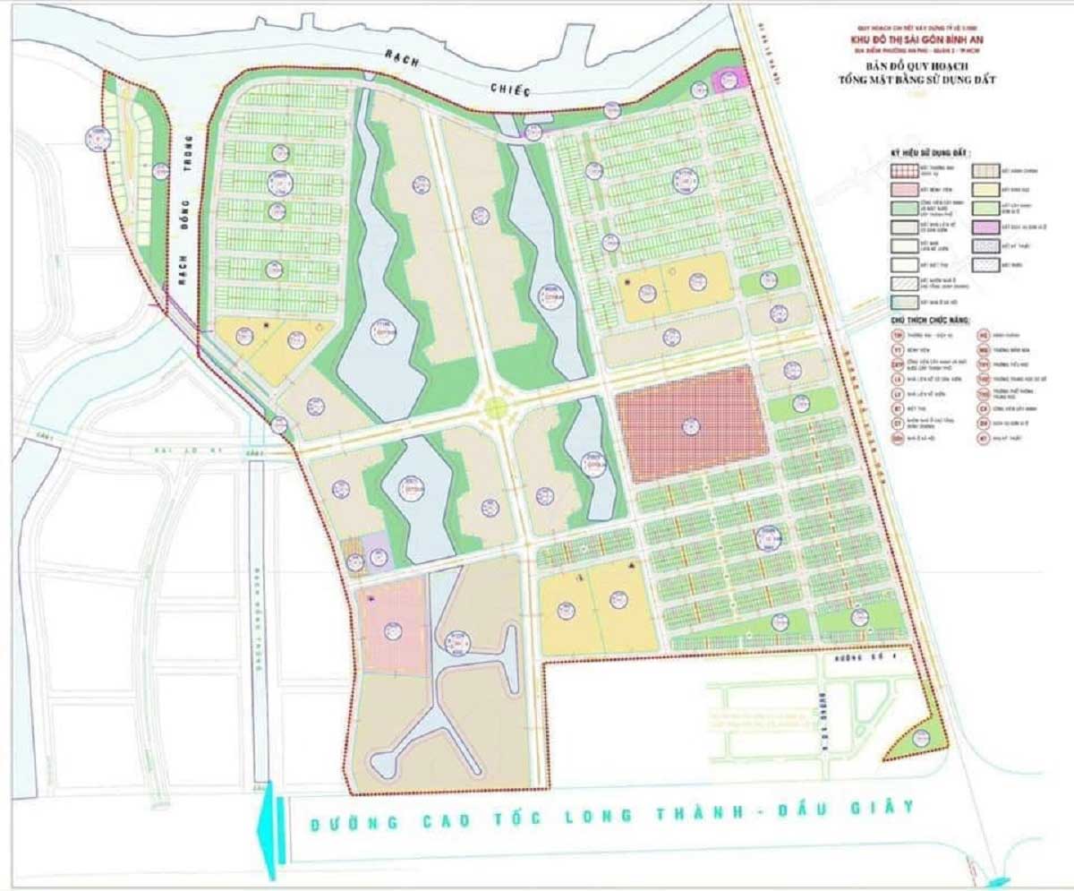 Mat bang tong the Du an Khu do thi Sai Gon Binh An - Khu đô thị Sài Gòn Bình An