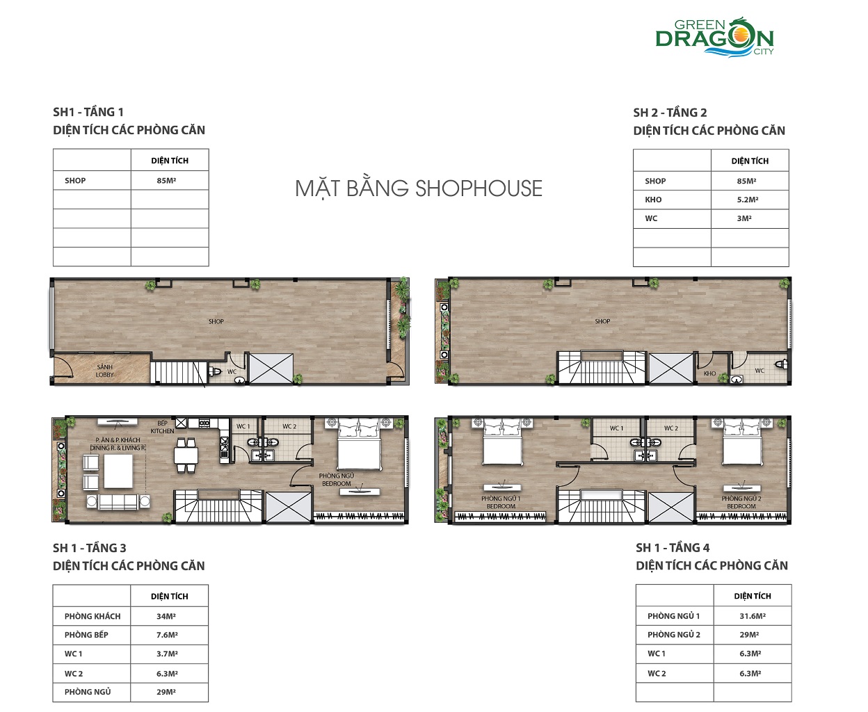 mặt bằng shophouse