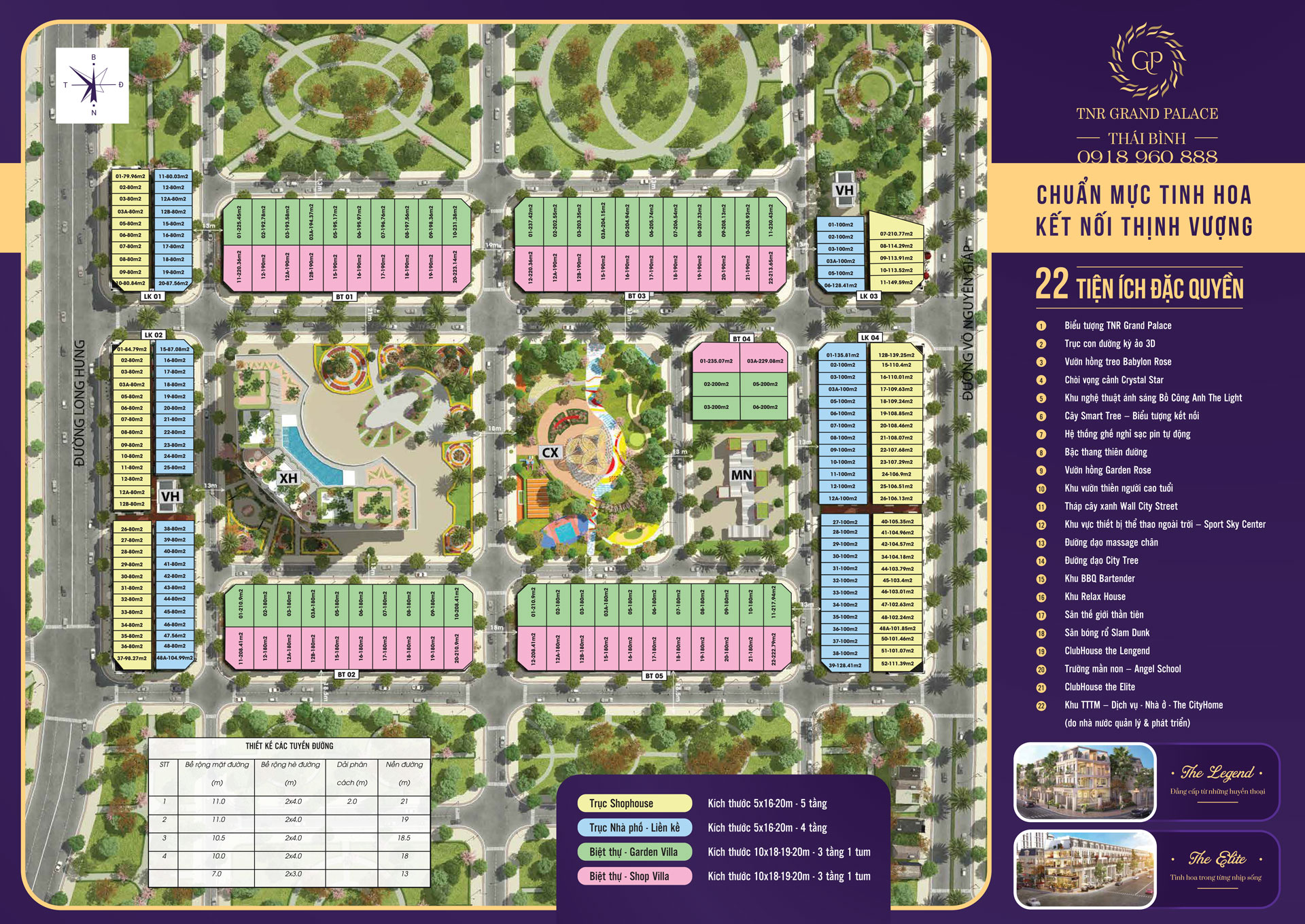 tiện ích dự án tnr grand palace thái bình