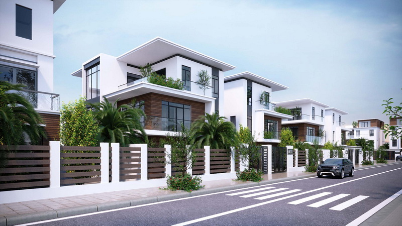 Phối cảnh biệt thự TNR Grand Palace River Park Sông Uông - TNR Stars Uông Bí