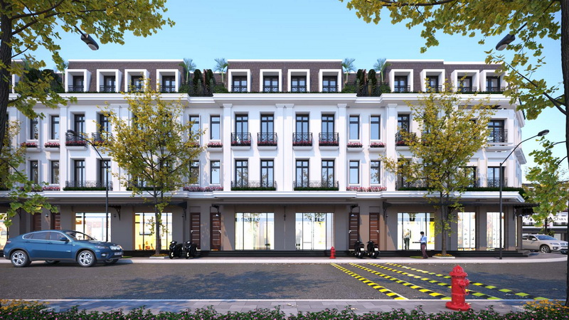 Phối cảnh nhà phố TNR Grand Palace River Park Sông Uông - TNR Stars Uông Bí