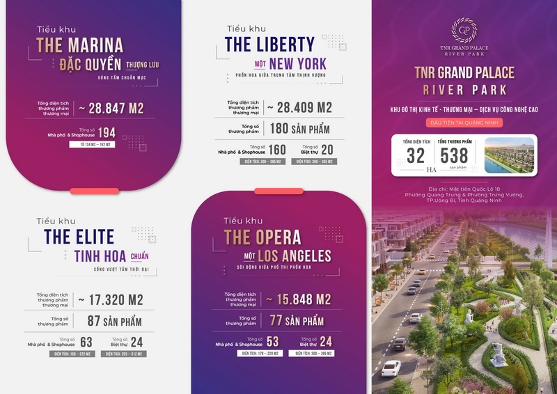 Tổng quan TNR Grand Palace River Park Sông Uông - TNR Stars Uông Bí