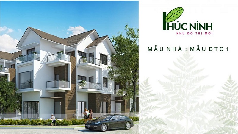 thiết kế biệt thự khu đô thị phúc ninh