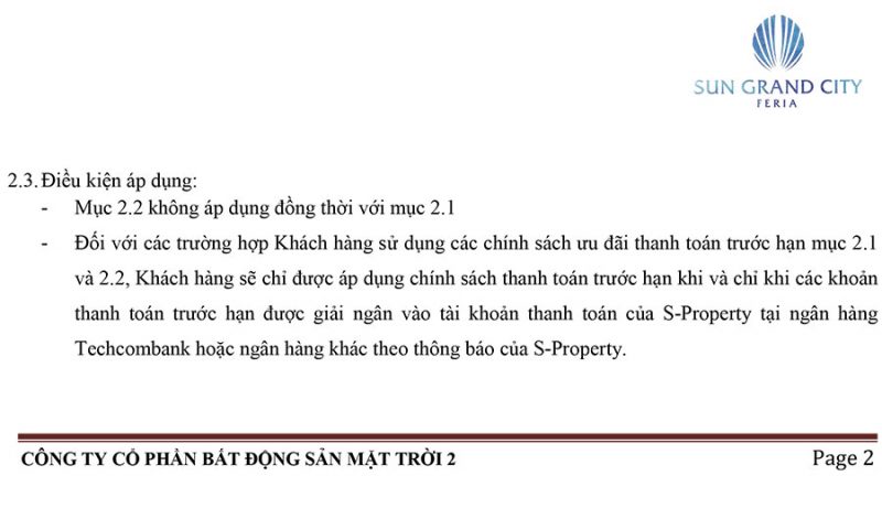 chính sách bán hàng biệt thự không vay ngân hàng