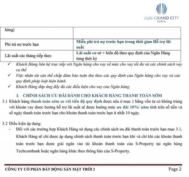 chính sách bán hàng biệt thự vay ngân hàng