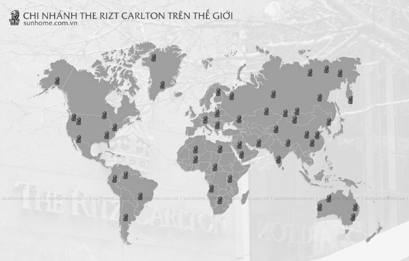 Tất tần tật về thương hiệu khách sạn The Ritz Carlton của Mỹ Thương hiệu của The Ritz-Carlton phủ sóng toàn cầu
