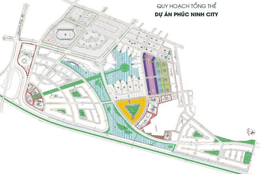 mặt bằng dự án khu đô thị phúc ninh bắc ninh