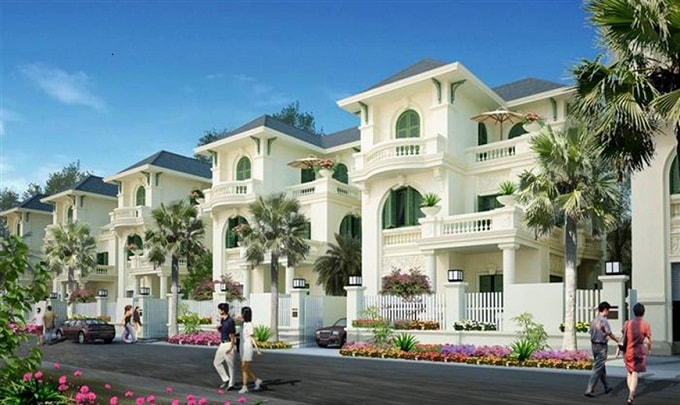 Thiết kế biệt thự song lập Vườn Cam