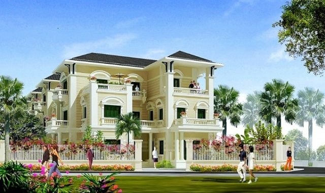 Thiết kế biệt thự đơn lập Vườn Cam