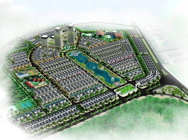 Giá bán biệt thự Vườn Cam Vinapol giao động từ 22 triệu/m2